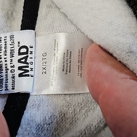 LOONIE Tunes XXL black and gray hoodie - Picture 6 of 7